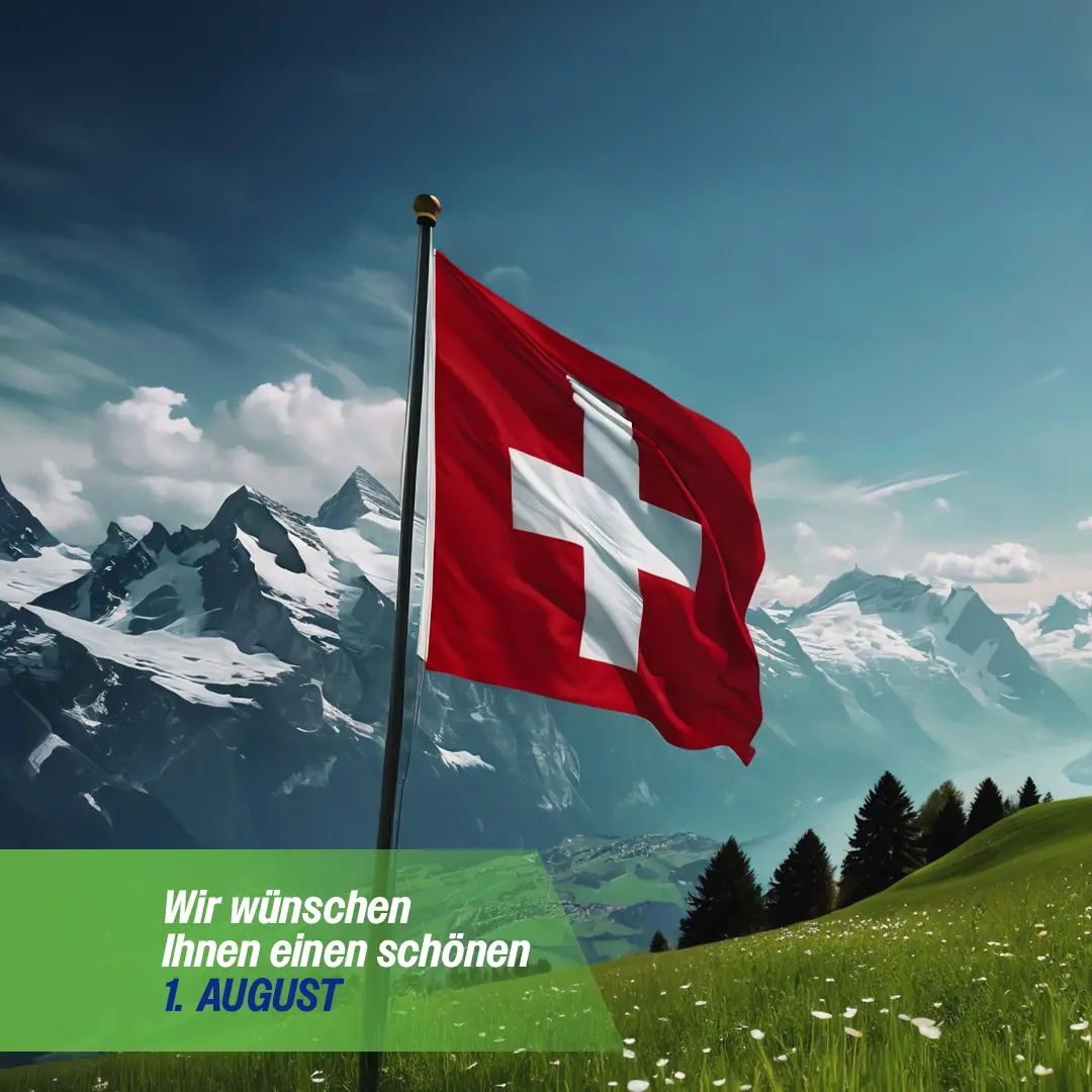 Hopp Schwiiz & En Guete zum 1. August! - Wir wünschen Euch einen wunderschönen Schweizer Nationalfeiertag!
